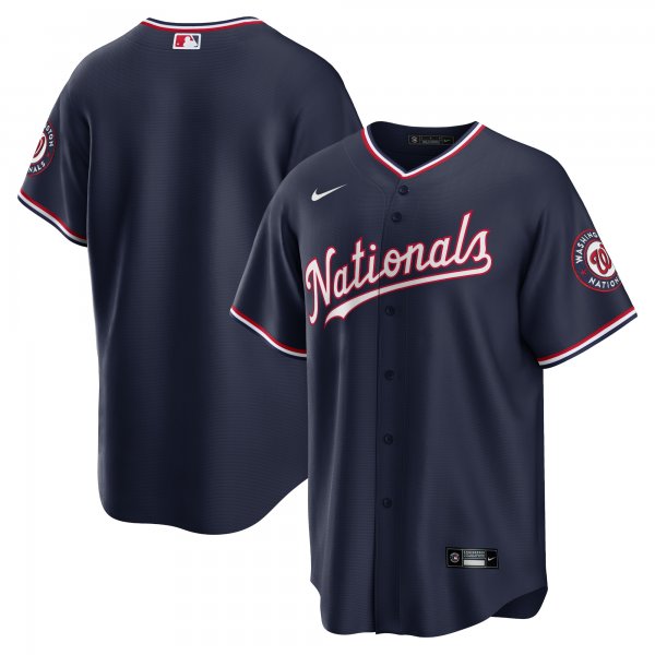 Men's Washington Nationals Nike Navy Alternate Replica Team Jersey