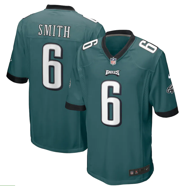 Men's Philadelphia Eagles #6 DeVonta Smith Nike Green 2021 NFL Draft First Round Pick Limited Jersey