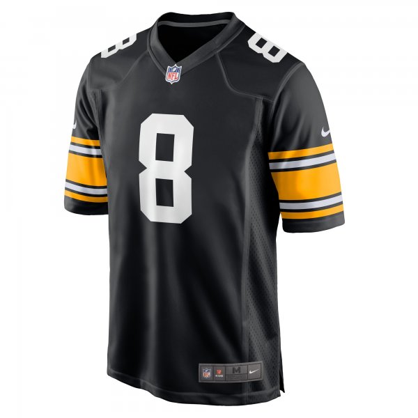 Men's Pittsburgh Steelers Kenny Pickett Nike Black Player Alternate Game Jersey