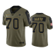 Dallas Cowboys Zack Martin Olive 2021 Salute To Service Men's Limited NFL Jersey