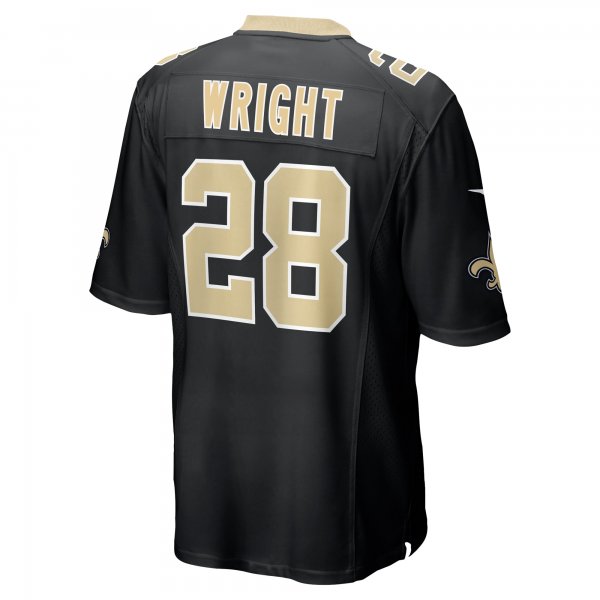 Men's New Orleans Saints Rejzohn Wright Nike  Black  Game Jersey