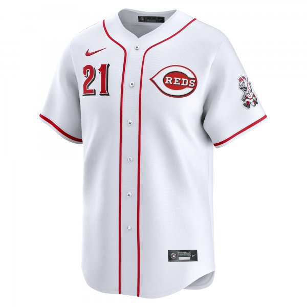 Men's Cincinnati Reds Hunter Greene Nike White Home Limited Player Jersey