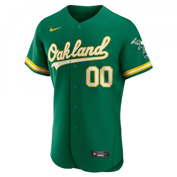 Men's Oakland Athletics Nike Kelly Green Alternate Custom Jersey