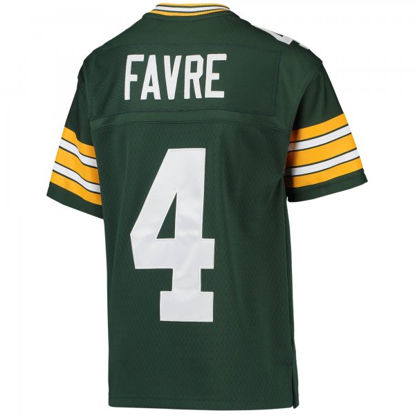 Youth Green Bay Packers Brett Favre Mitchell & Ness Green 1996 Retired Player Legacy Jersey