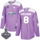 Adidas Washington Capitals #8 Alex Ovechkin Purple Fights Cancer 2018 Stanley Cup Final Stitched NHL Jersey