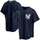 Men's Nike New York Yankees Blank Navy Alternate 2020 MLB Jersey