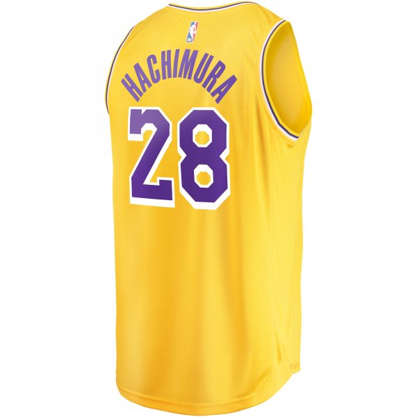 Youth Los Angeles Lakers Rui Hachimura Fanatics Gold Fast Break Player Jersey - Icon Edition