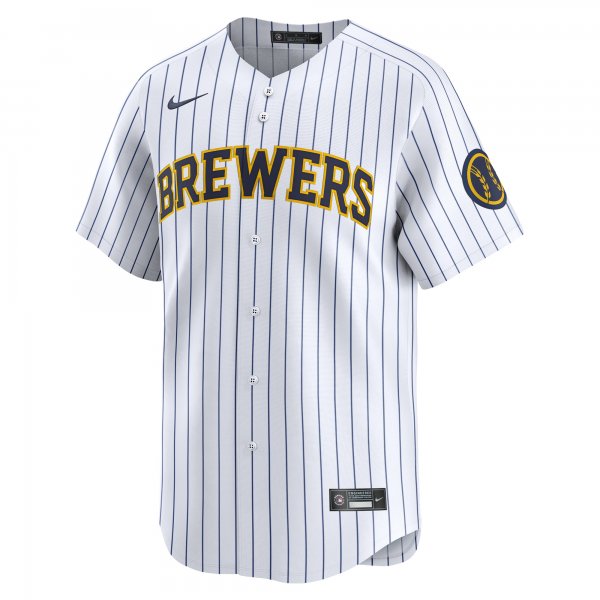 Men's Milwaukee Brewers  Nike White  Alternate Limited Jersey