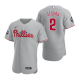 Men's Philadelphia Phillies Jean Segura Gray 2022 World Series Flex Base Jersey