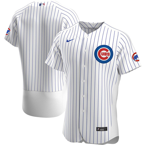 Men's Nike Chicago Cubs Blank White Home 2020 Official Team MLB Jersey