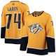 Men's Nashville Predators Juuse Saros adidas Gold Home Player Jersey