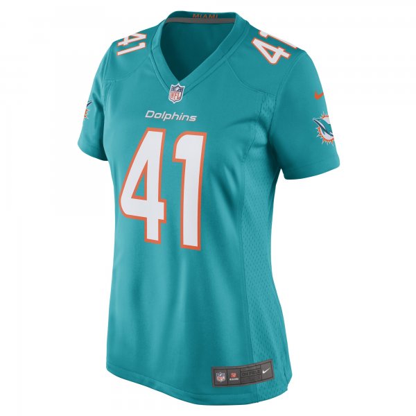 Women's Miami Dolphins Channing Tindall Nike Aqua Game Player Jersey