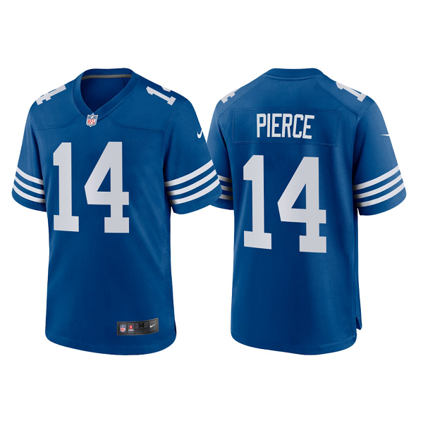 Men's Indianapolis Colts Alec Pierce #14 Royal 2022 Nike NFL Draft Limited Jersey