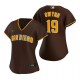 Women's San Diego Padres #19 Tony Gwynn Nike Brown 2020 Road Jersey