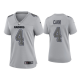 WoMen's Las Vegas Raiders Derek Carr Gray Atmosphere Fashion Game Jersey