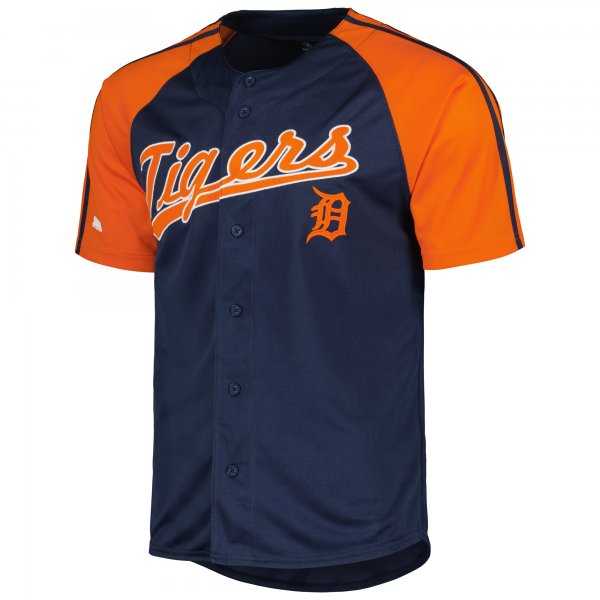 Men's  Detroit Tigers Stitches Navy Team Raglan Jersey