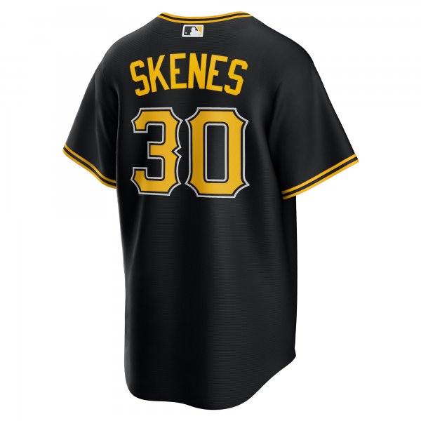 Men's Pittsburgh Pirates Paul Skenes Nike Black Alternate Replica Player Jersey