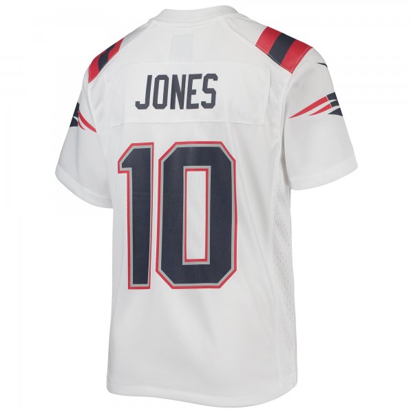 Youth New England Patriots Mac Jones Nike White Game Jersey