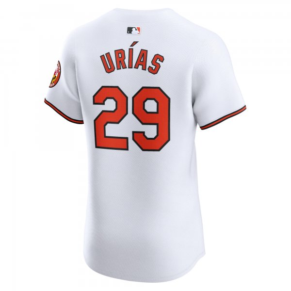 Men's Baltimore Orioles Ramon Urias Nike White Home Elite Player Jersey