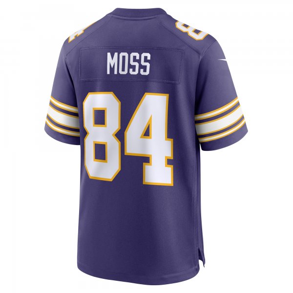 Men's Minnesota Vikings Randy Moss Nike Purple Classic Retired Player Game Jersey