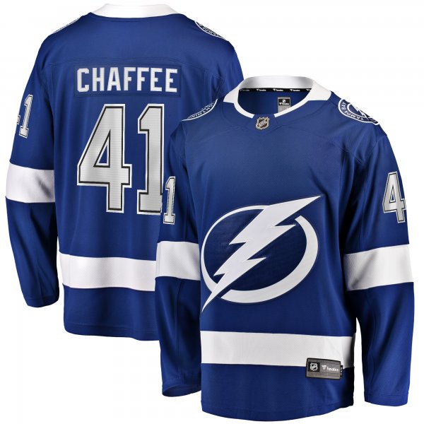 Men's Tampa Bay Lightning Mitchell Chaffee Fanatics Blue Home Premier Breakaway Player Jersey