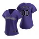 Women's Colorado Rockies Custom Nike Purple 2020 Alternate Jersey