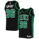 Men's Boston Celtics #36 Marcus Smart Black 2021 Brand Jordan Swingman Stitched NBA Jersey With NEW Sponsor Logo