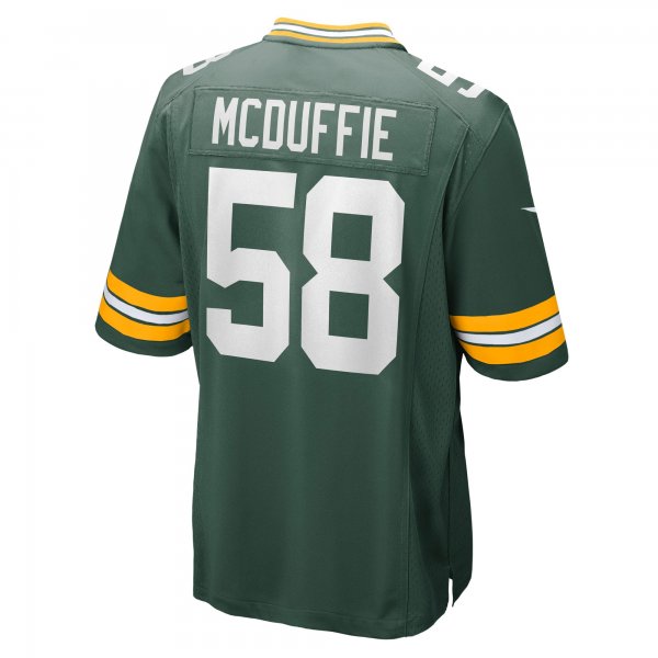 Men's Green Bay Packers Isaiah McDuffie Nike Green Game Jersey