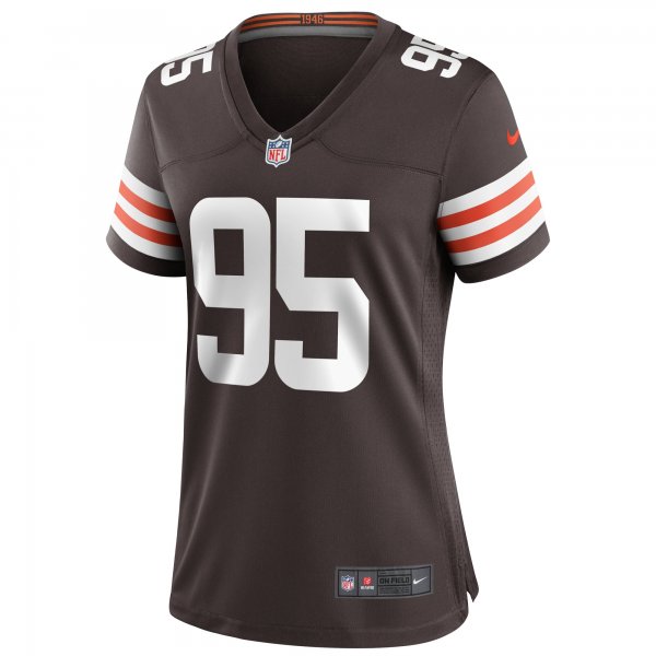 Women's Cleveland Browns Myles Garrett Nike Brown Player Game Jersey