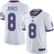 New York Giants #8 Daniel Jones White Youth Stitched NFL Limited Rush Jersey