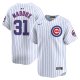 Men's Chicago Cubs #31 Greg Maddux Nike White Home Limited Player Jersey