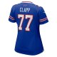 Women's Buffalo Bills Will Clapp Nike  Royal Team Game Jersey