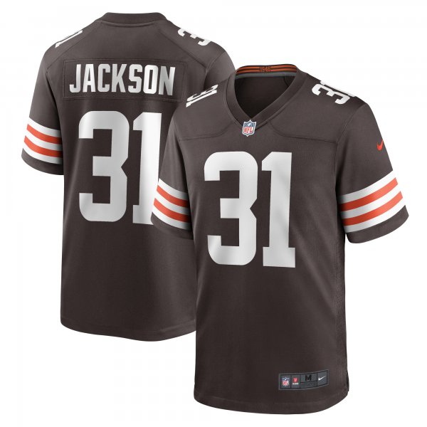 Men's Cleveland Browns Deon Jackson Nike  Brown  Game Jersey