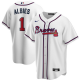 Men's Nike Atlanta Braves #1 Ozzie Albies White Home 2020 MLB Jersey