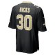 Men's New Orleans Saints Faion Hicks Nike  Black  Game Jersey