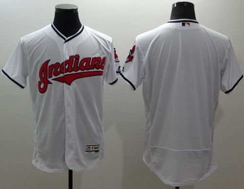 Cleveland Indians Blank White Flexbase Collection Stitched MLB Jersey