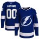 Men's Tampa Bay Lightning  adidas Royal Home  Primegreen Custom Jersey