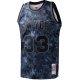 Men's New York Knicks Patrick Ewing Mitchell & Ness Black Hardwood Classics 1991/92 Tie-Dye Swingman Jersey