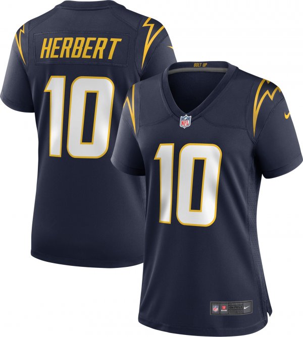 Women's Los Angeles Chargers Justin Herbert Nike Navy Alternate Game Jersey