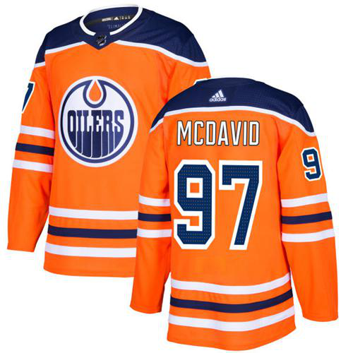 Adidas Edmonton Oilers #97 Connor McDavid Orange Home Stitched Youth NHL Jersey