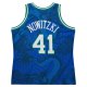 Men's Dallas Mavericks Dirk Nowitzki Mitchell & Ness Blue 1998-2019 Hardwood Classics Asian Heritage 6.0 Swingman Throwback Player Jersey