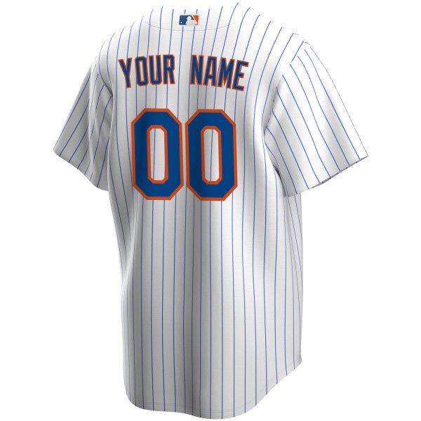 Youth New York Mets Nike White Home Replica Custom Jersey