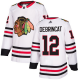 Men's Adidas Chicago Blackhawks #12 Alex DeBrincat White Away NHL Jersey