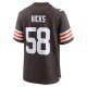 Men's Cleveland Browns Jordan Hicks Nike  Brown  Game Jersey