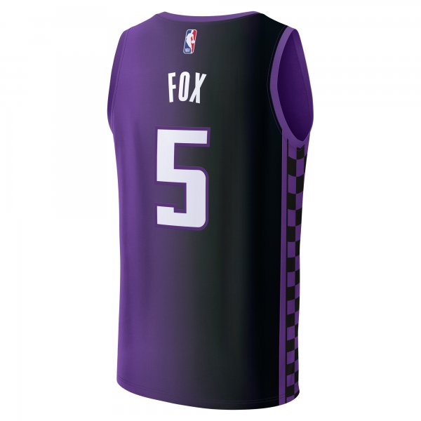 Men's Sacramento Kings De'Aaron Fox Fanatics Purple Fast Break Replica Player Jersey - Statement Edition