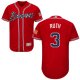 Atlanta Braves #3 Babe Ruth Red Flexbase Collection Stitched MLB Jersey