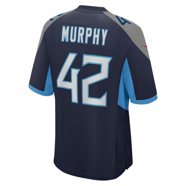 Men's Tennessee Titans Caleb Murphy Nike  Navy Team Game Jersey