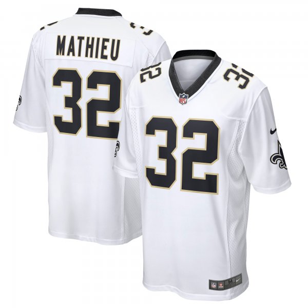 Men's New Orleans Saints Tyrann Mathieu Nike White Game Jersey