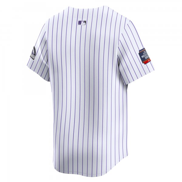 Men's Colorado Rockies  Nike White 2024 MLB World Tour Mexico City Series Home Limited Jersey