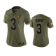 Women's Arizona Cardinals Budda Baker #3 Olive 2022 Salute To Service Limited Jersey